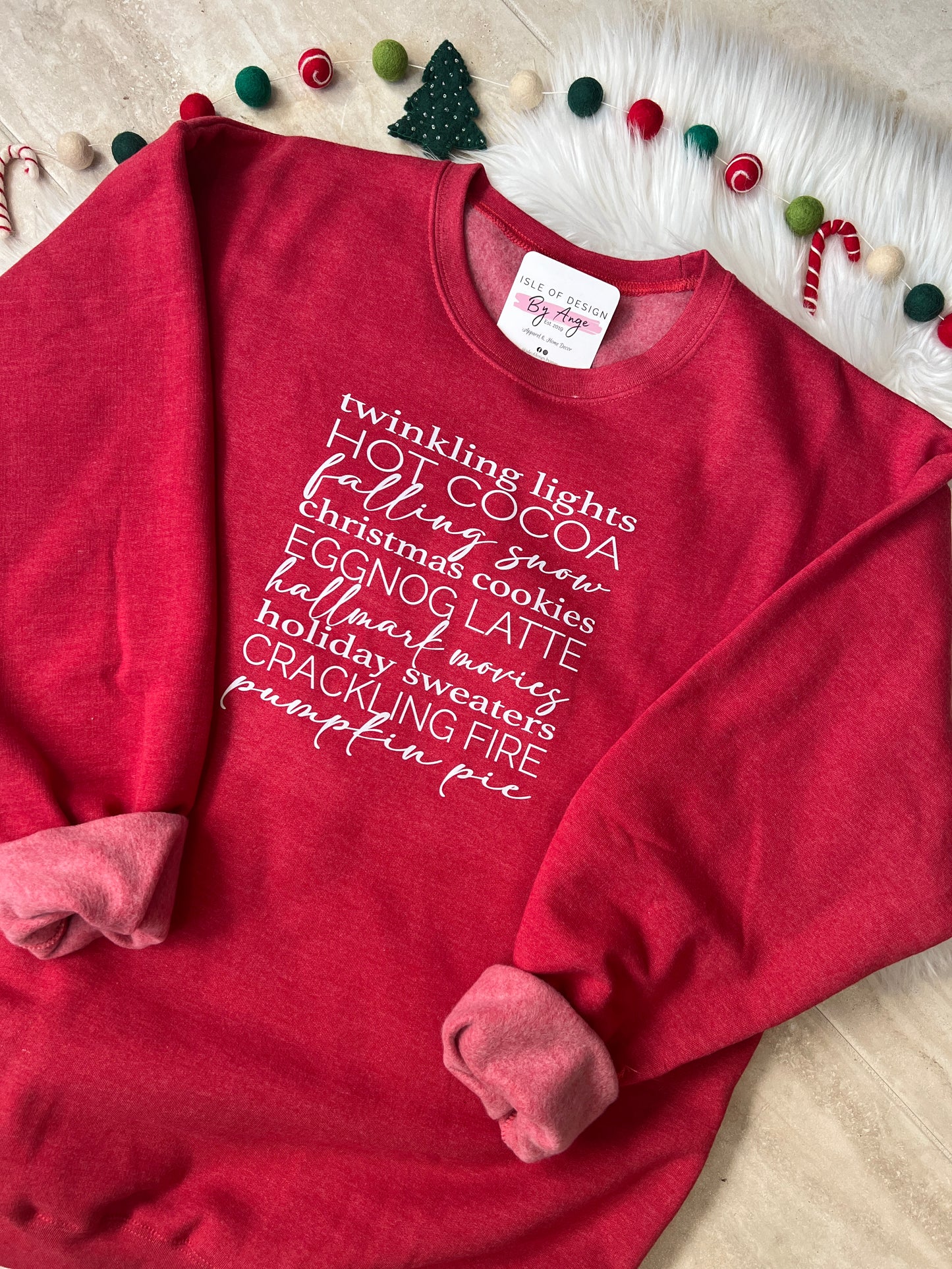 Christmas Words Luxe Crewneck