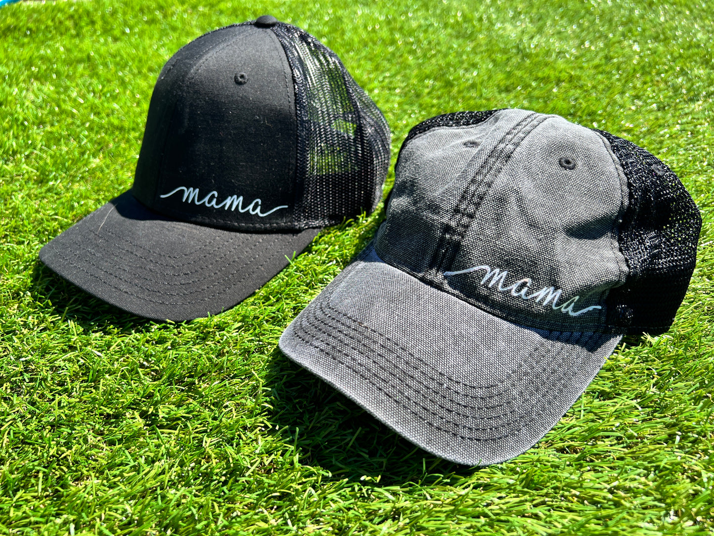 Distressed MAMA Hat