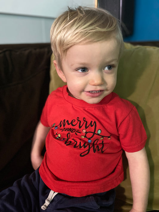 Merry and Bright Toddler Favorite Tee