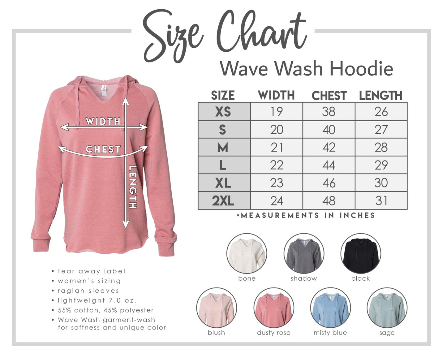 PRE-ORDER: Women's Wavewash Hoodie