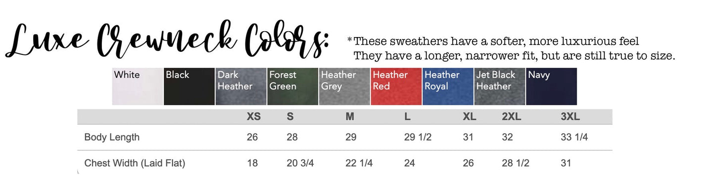 Merry Christmas - Gold Trees Luxe Crewneck