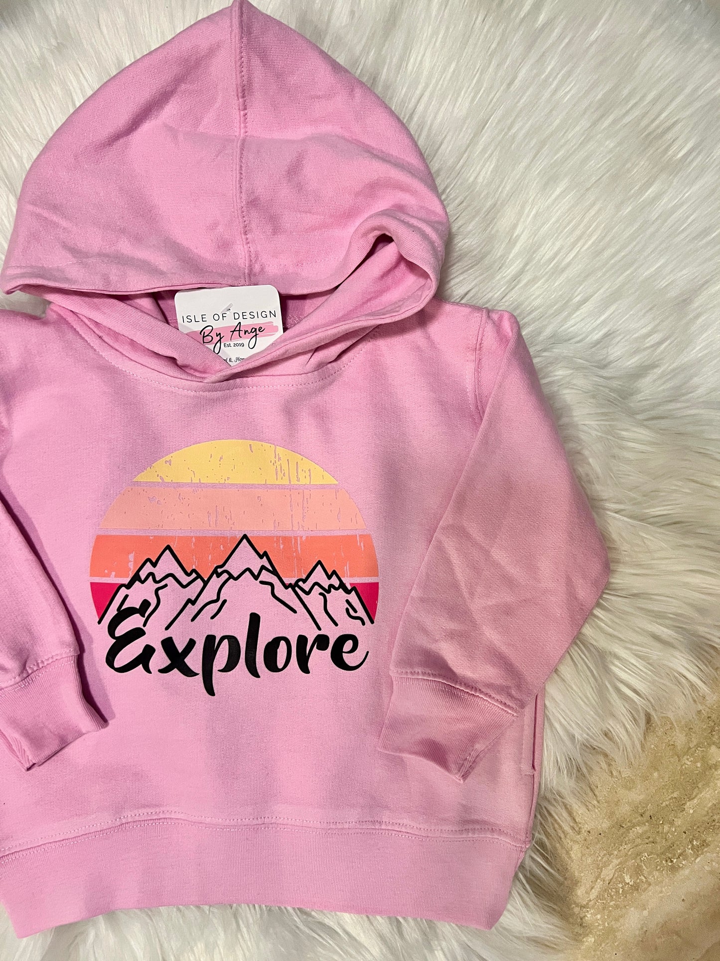 "Explore Sunsets" Toddler Pullover Hoodie