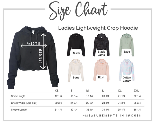 More Self Love Crop Hoodie