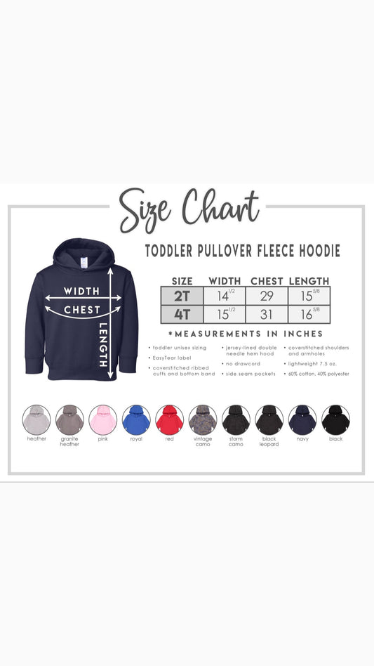 XL Varsity MINI Toddler Pullover Hoodie (LEOPARD)
