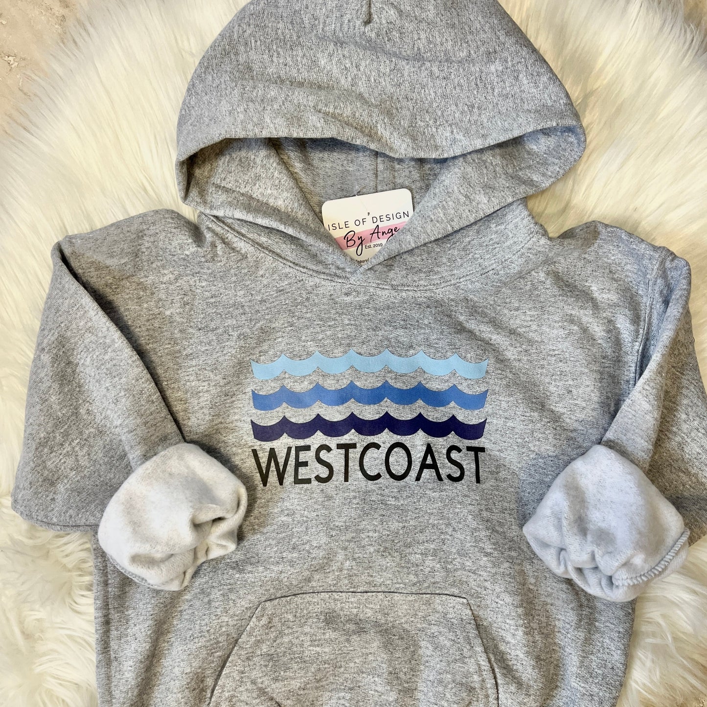 "Westcoast Waves" Youth Pullover Hoodie