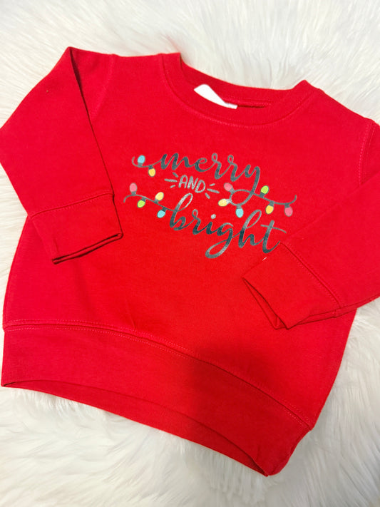 Merry and Bright Toddler Crewneck