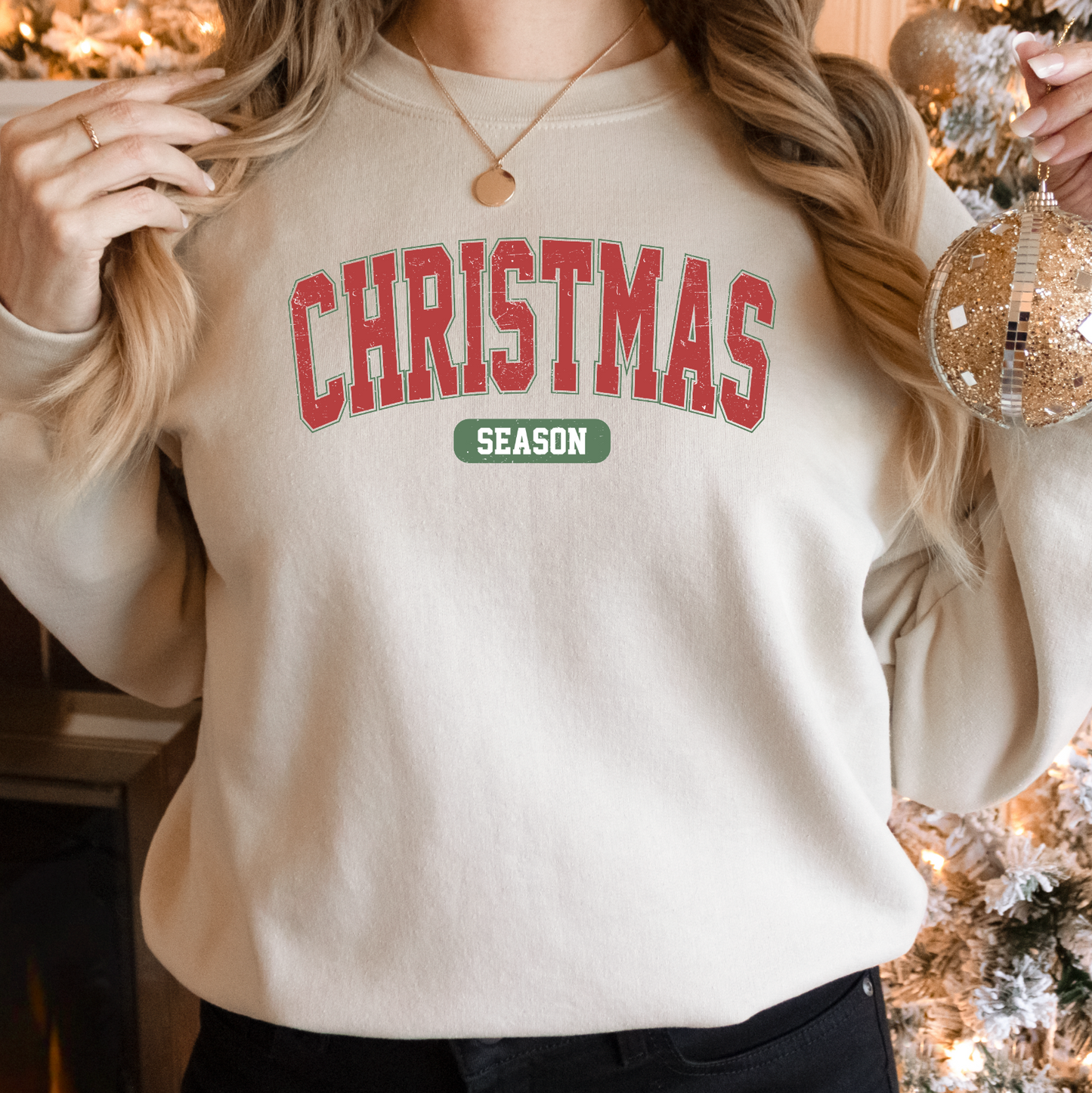 Varsity Christmas Season Classic Crewneck
