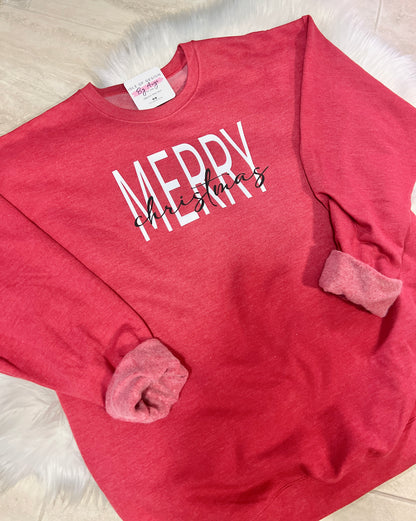 Merry Christmas Luxe Crewneck