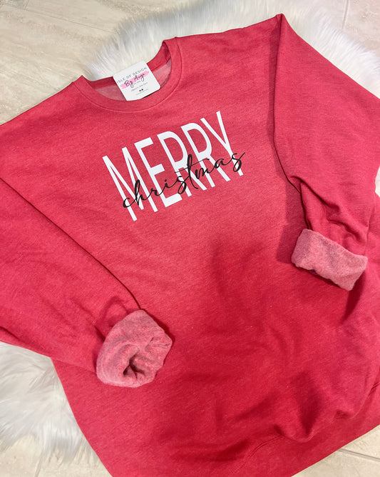 Merry Christmas Luxe Crewneck