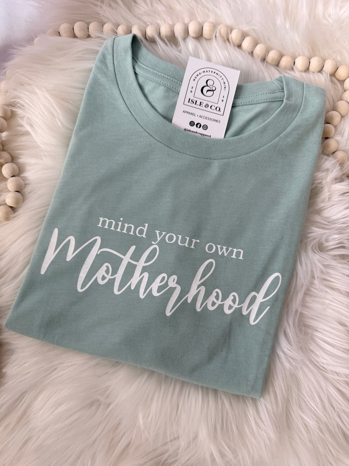 Mind your Own Motherhood Favorite Tee DUSTY BLUE
