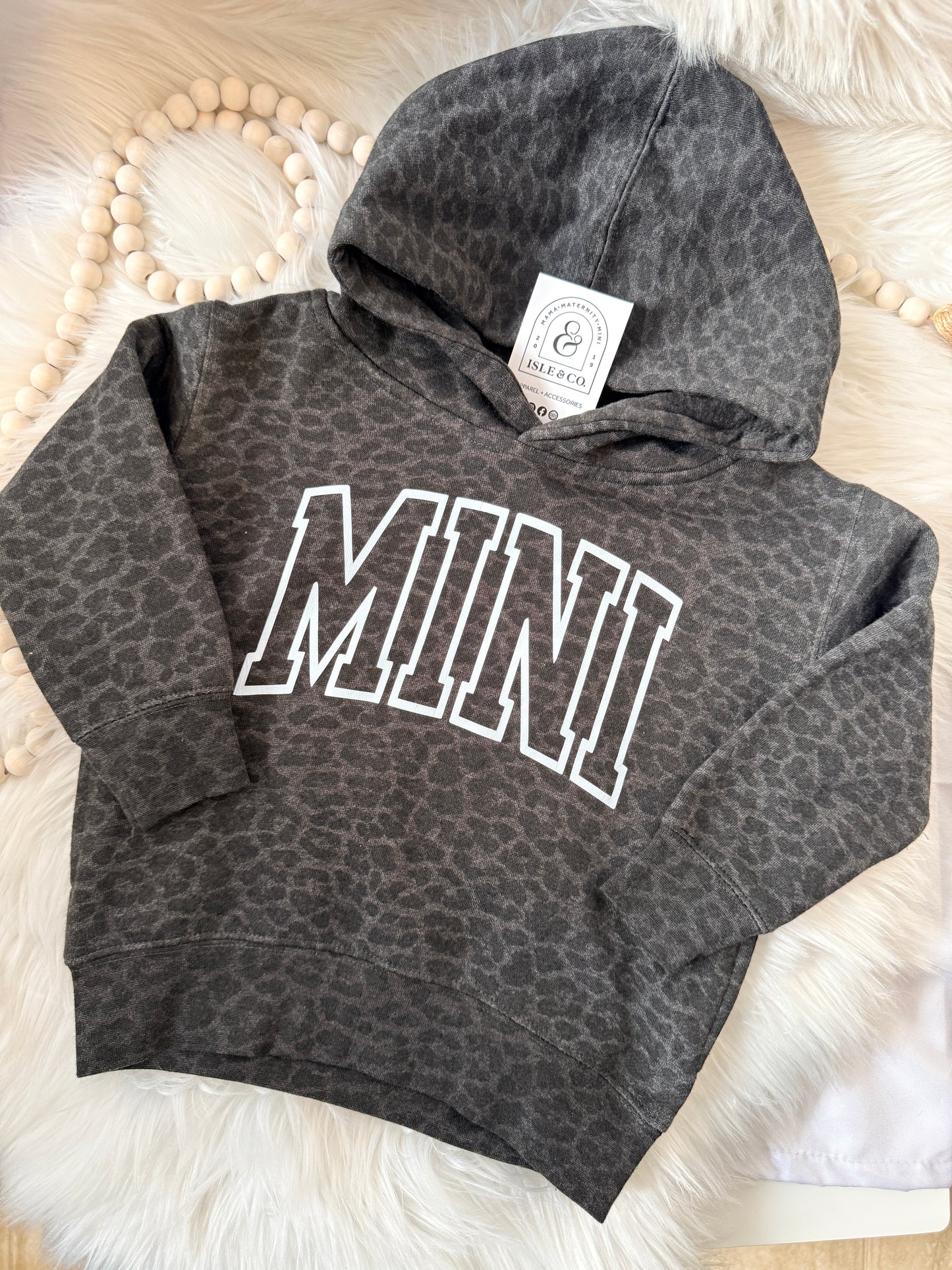 XL Varsity MINI Toddler Pullover Hoodie (LEOPARD)