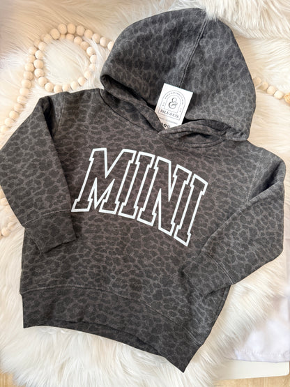 XL Varsity MINI Toddler Pullover Hoodie (LEOPARD)