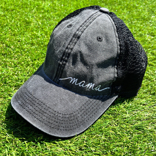 Distressed MAMA Hat