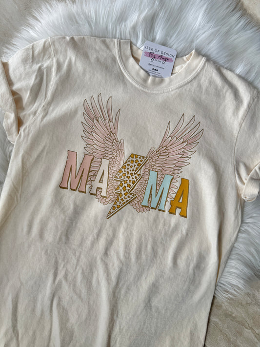 "MAMA" Vintage Wash Band Tee