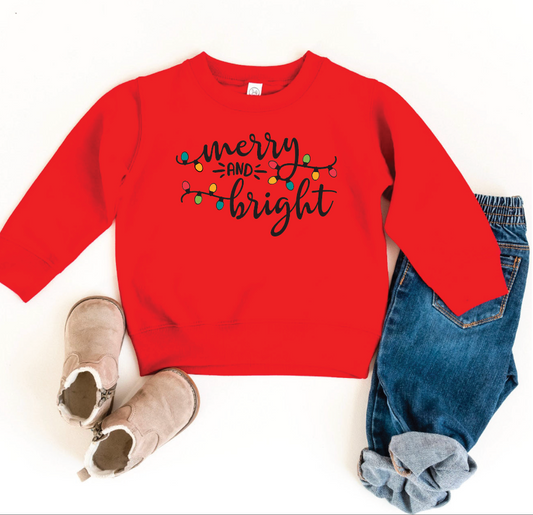 Merry and Bright Toddler Crewneck