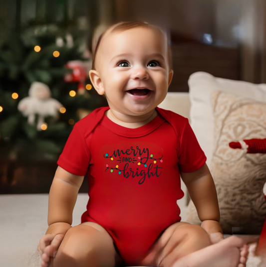 Merry and Bright Infant Onesie