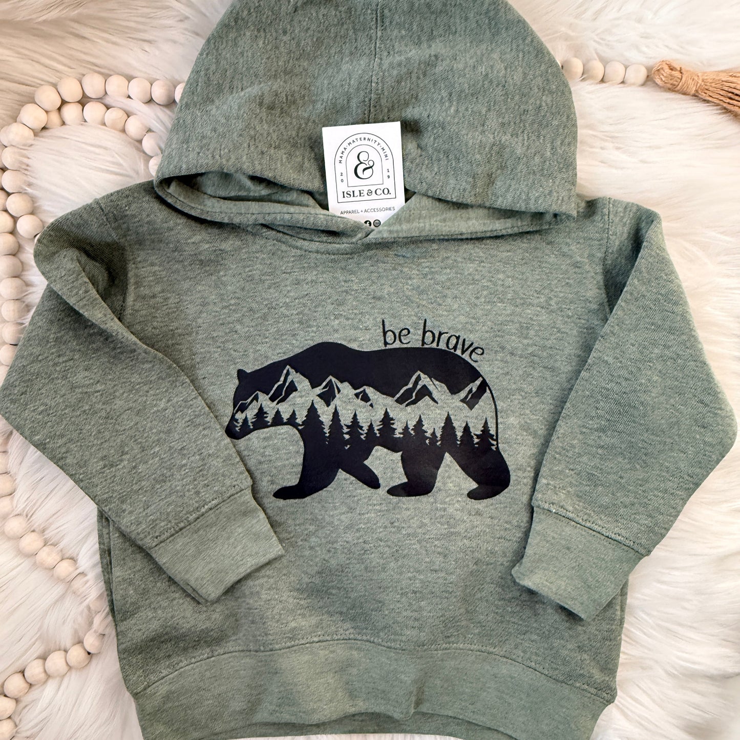Brave Bear Toddler Pullover Hoodie