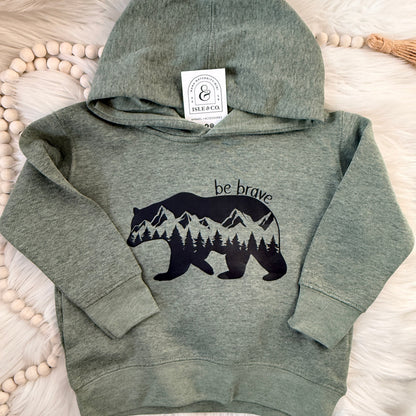 Brave Bear Toddler Pullover Hoodie