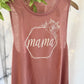 Floral Hex Mama Ladies Tank