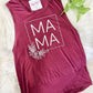 BLANKS SALE: Maroon (S/M/L/XL/2XL) Women's Flowy Muscle Tank