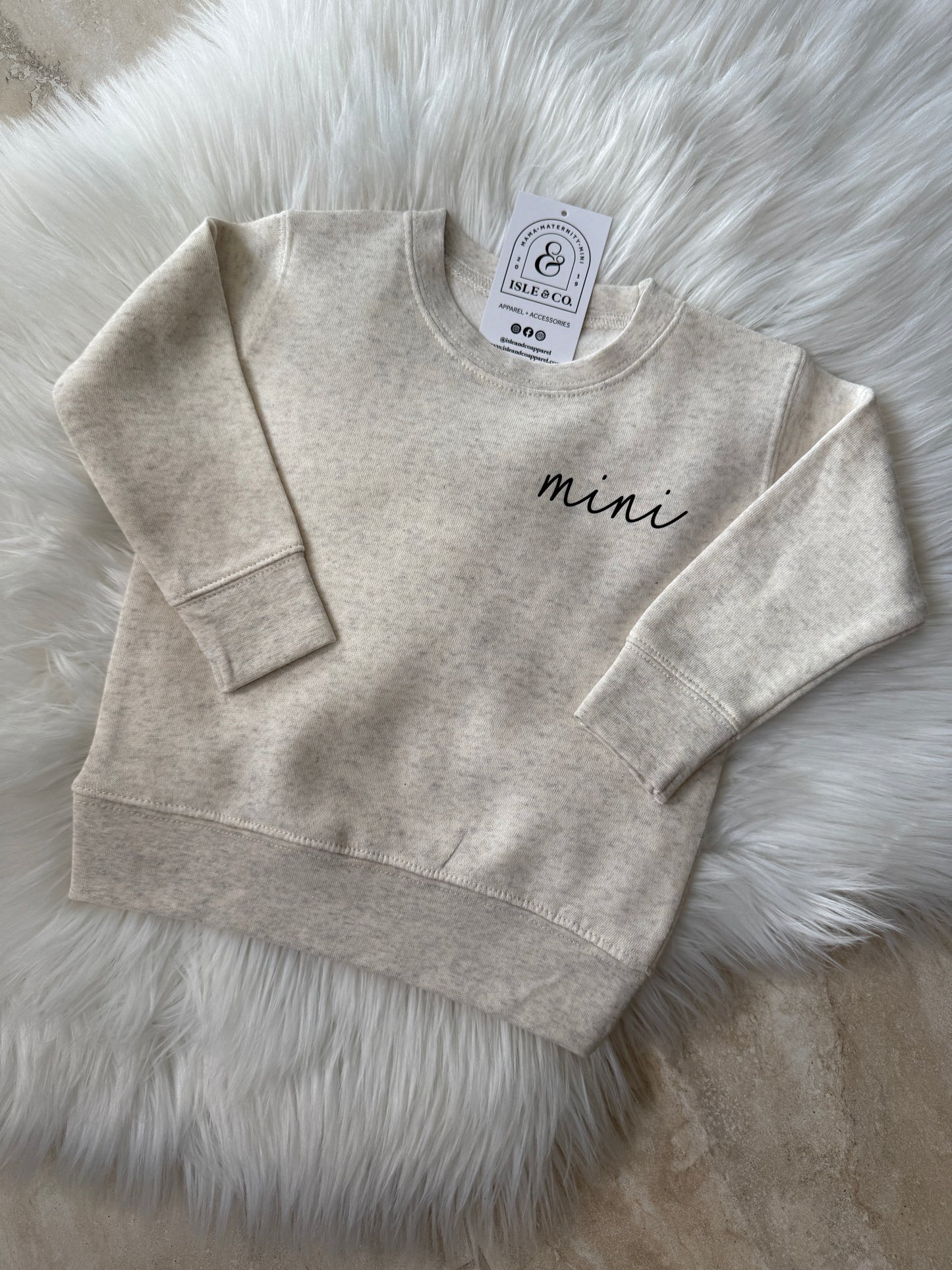Classic Script MINI Toddler Crewneck