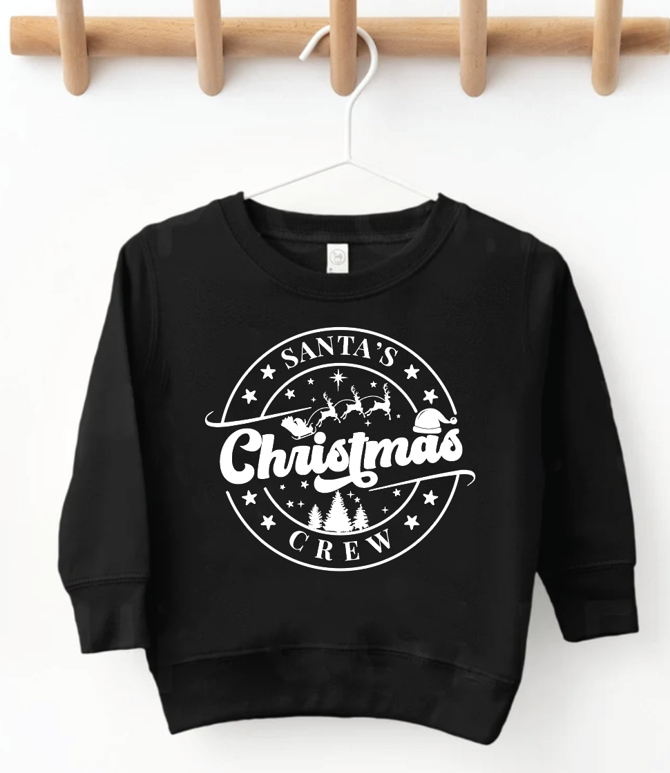 Santa's Christmas Crew Toddler Crewneck