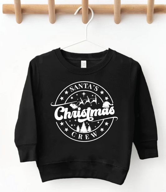 Santa's Christmas Crew Toddler Crewneck