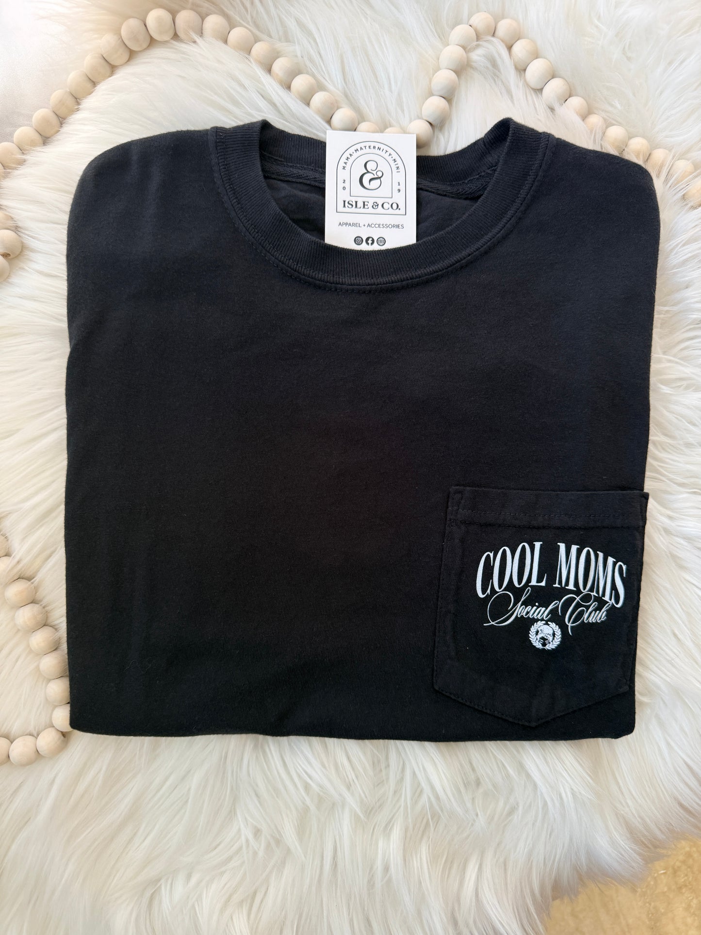 “Cool Moms Social Club" Vintage Wash Tee