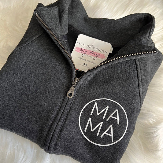 Ladies 1/2 Zip Pullover BLACK (Nursing Friendly)