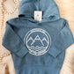 "West Coast Kid" Toddler Pullover Hoodie (Ocean Blue)
