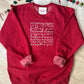 Christmas Words Luxe Crewneck