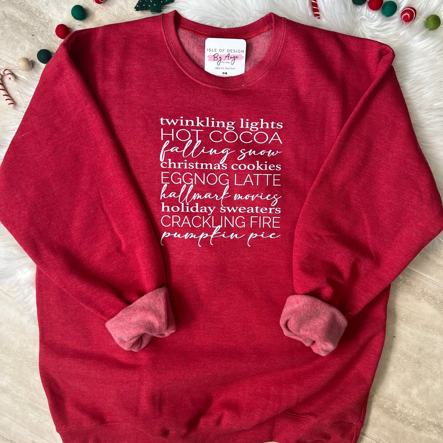 Christmas Words Luxe Crewneck