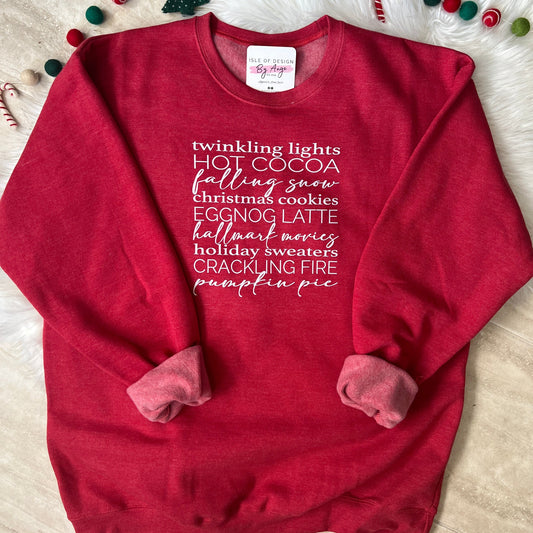 Christmas Words Luxe Crewneck