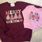 Retro Merry Christmas Classic Crewneck