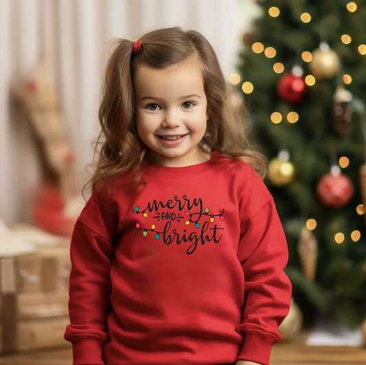 Merry and Bright Toddler Crewneck