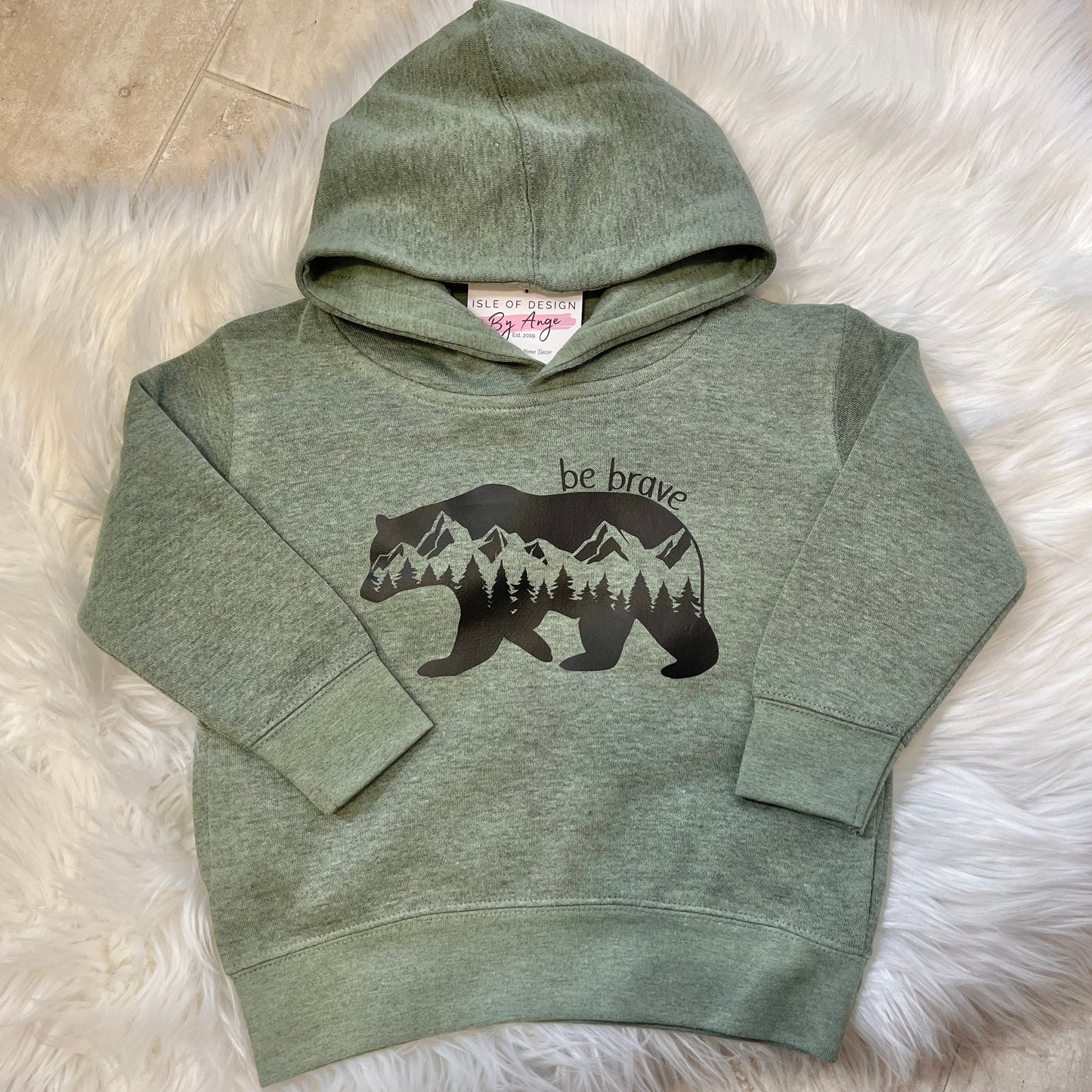 Brave Bear Toddler Pullover Hoodie