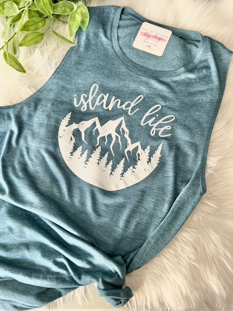 BLANKS SALE: Ocean (S/M/XL/2XL) Women's Flowy Muscle Tank