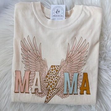 "MAMA" Vintage Wash Band Tee
