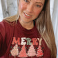 Retro Merry Christmas Classic Crewneck