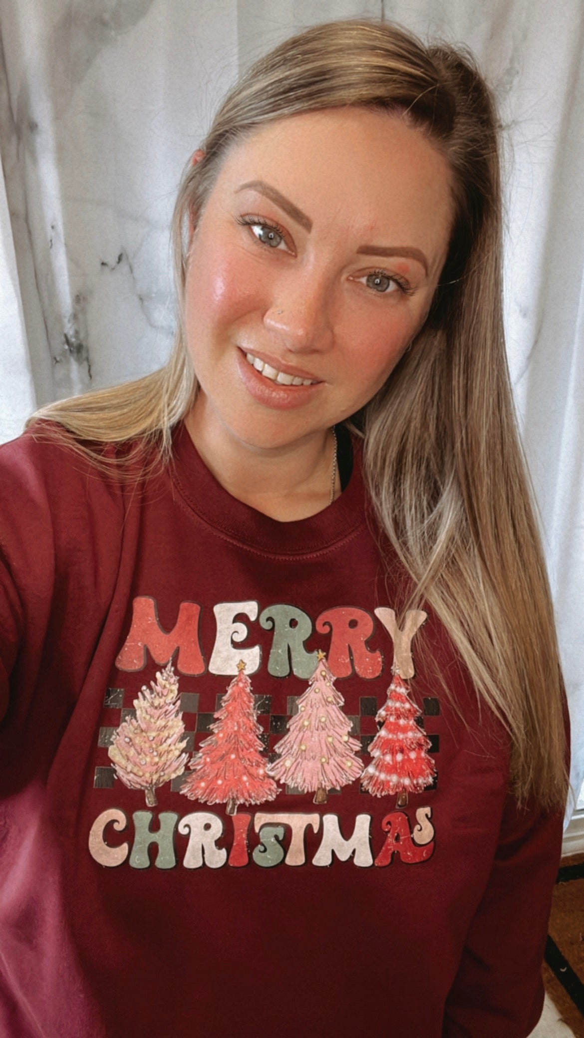 Retro Merry Christmas Classic Crewneck