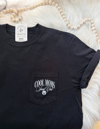 “Cool Moms Social Club" Vintage Wash Tee