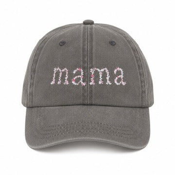 PRE-ORDER: Floral MAMA Embroidered Hat