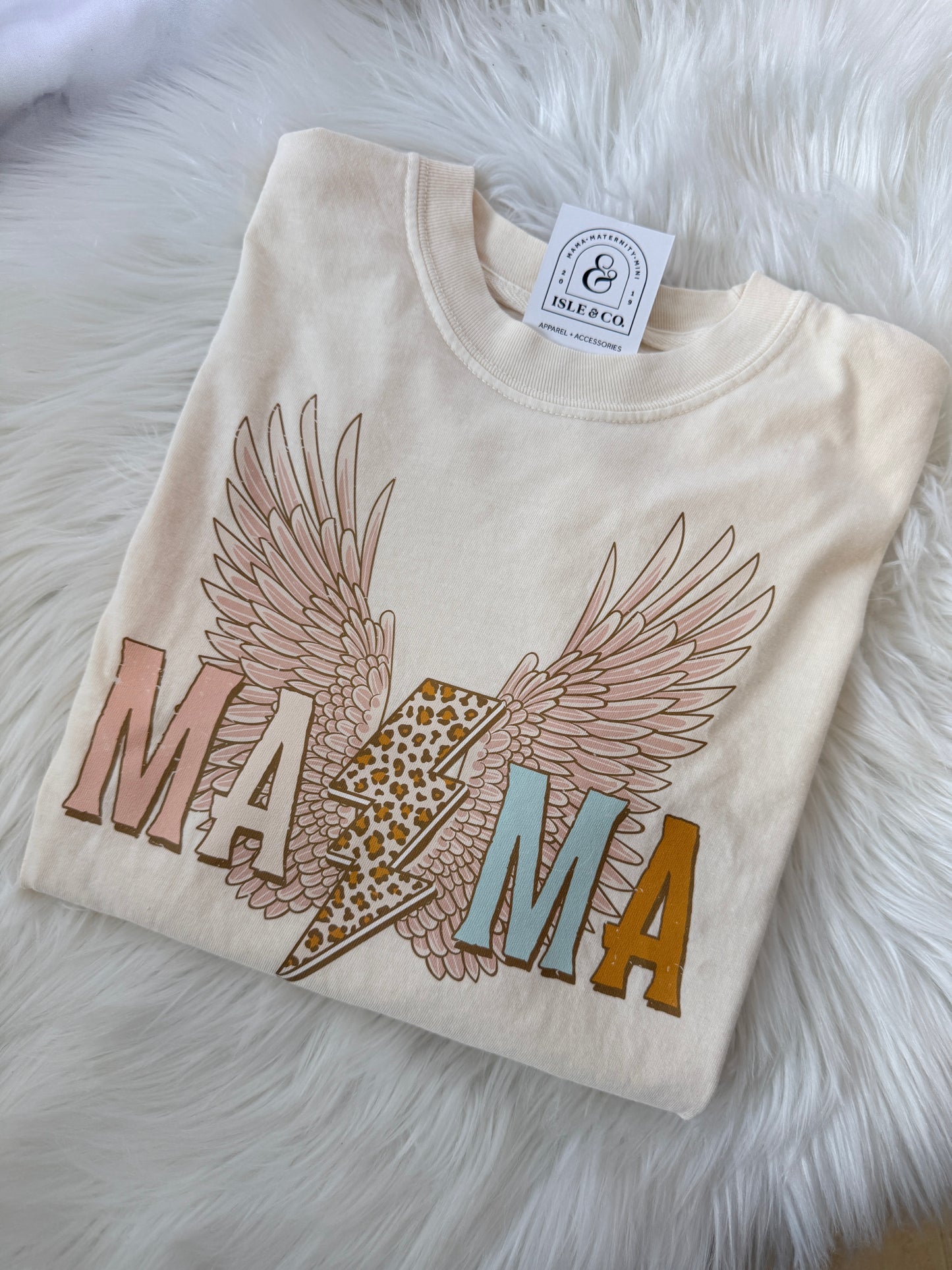 "MAMA" Vintage Wash Band Tee