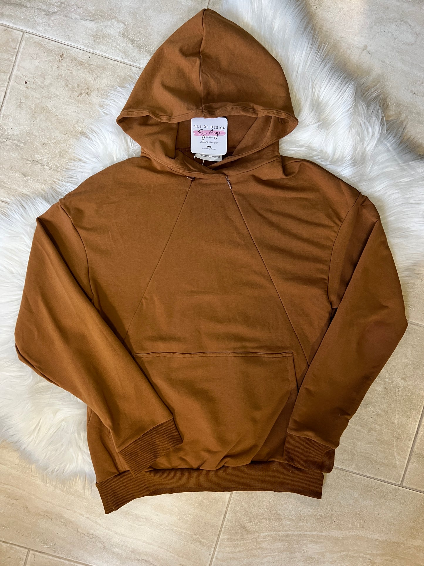 Caramel Latte Maternity-Nursing Hoodie
