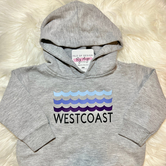 "Westcoast Waves" Toddler Pullover Hoodie