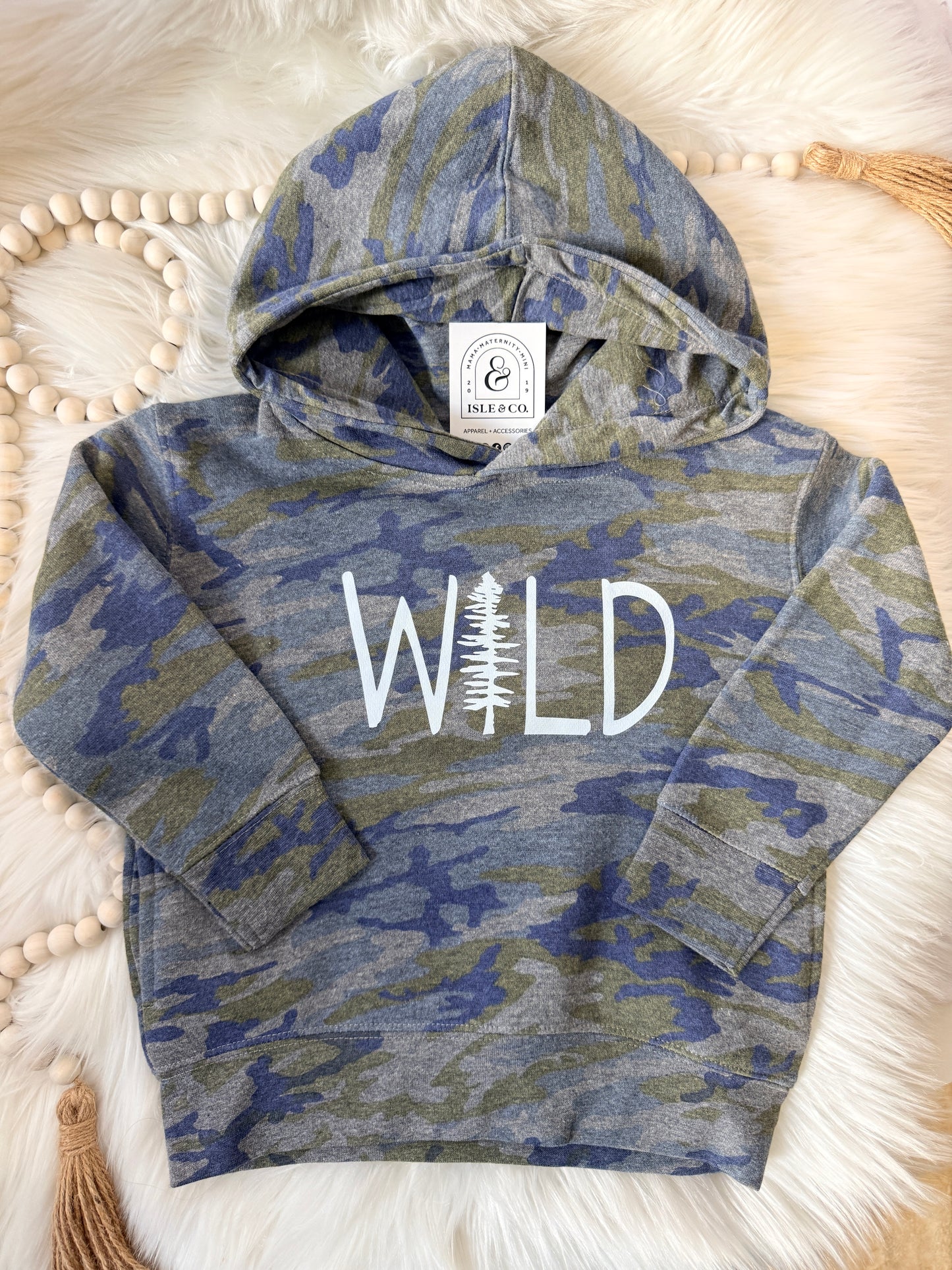 "WILD" Toddler Pullover Hoodie