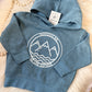 "West Coast Kid" Toddler Pullover Hoodie (Ocean Blue)