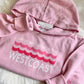 "Westcoast Waves" PINK Toddler Pullover Hoodie