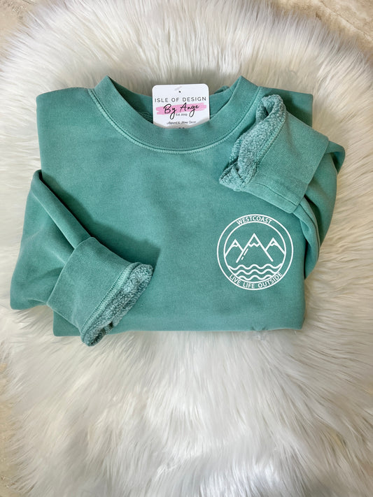 LIMITED EDITION: “West Coast Beaches” Vintage Wash Crewneck