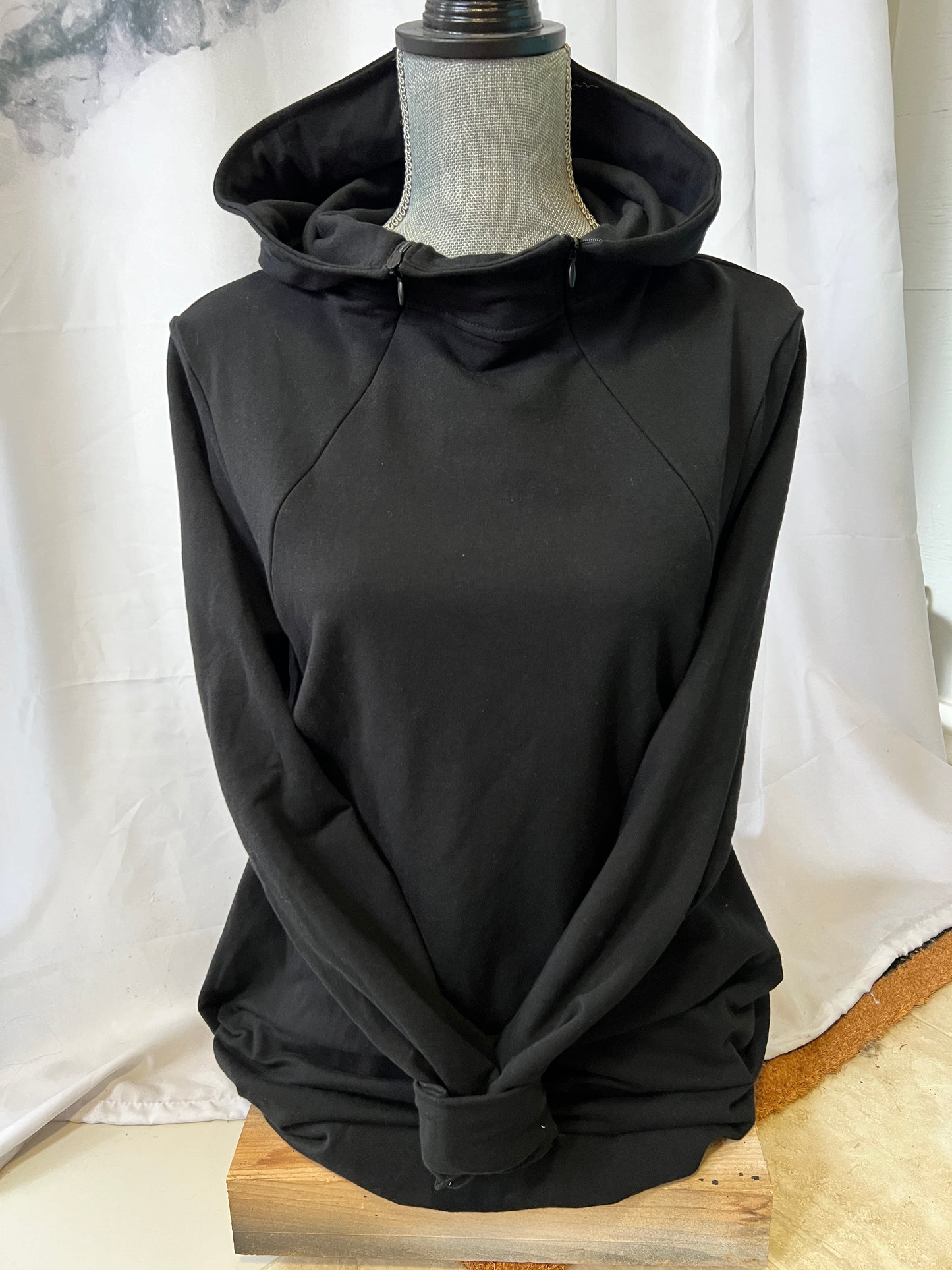 Black Maternity-Nursing Hoodie